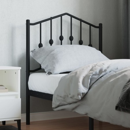 Schwarzes Metallkopfteil 75 cm von , Kopf- und Fußteile - Ref: Foro24-373815, Preis: 21,49 €, Rabatt: %