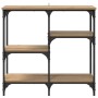 Mesa Consola con estante Roble artesanal 80 x 29 x 75 cm en Mesas auxiliares | Comprar online en Foro24