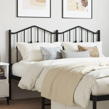 Black metal headboard 140 cm by , Headboards and footboards - Ref: Foro24-373822, Price: 36,26 €, Discount: %