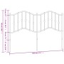 Kopfteil aus schwarzem Metall, 140 cm von , Kopf- und Fußteile - Ref: Foro24-373822, Preis: 36,91 €, Rabatt: %