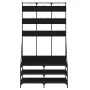 Perchero con zapatero negro 100x40x184 cm by , Dresser Organizers and Bar Hangers - Ref: Foro24-837857, Price: 91,75 €, Disco...