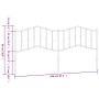 Cabecero de metal blanco 200 cm de , Cabeceros y pies de cama - Ref: Foro24-373876, Precio: 35,01 €, Descuento: %