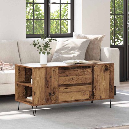 Mesa de Café con cajón Madera envejecida 102 x 44,5 x 50 cm en Mesas de centro | Comprar online en Foro24