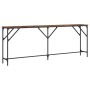 Konsole aus geräucherter Eichen-Ingenieurholz 200x29x75 cm. von , Seitentische - Ref: Foro24-837779, Preis: 78,49 €, Rabatt: %
