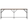 Mesa consola madera de ingeniería roble ahumado 200x29x75 cm by , Side tables - Ref: Foro24-837779, Price: 78,49 €, Discount: %