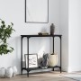Mesa consola madera de ingeniería negro 75x30,5x75 cm by , Side tables - Ref: Foro24-837707, Price: 37,95 €, Discount: %
