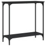 Mesa consola madera de ingeniería negro 75x30,5x75 cm by , Side tables - Ref: Foro24-837707, Price: 37,95 €, Discount: %
