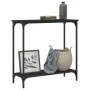 Mesa consola madera de ingeniería negro 75x30,5x75 cm by , Side tables - Ref: Foro24-837707, Price: 37,95 €, Discount: %