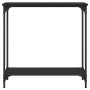 Mesa consola madera de ingeniería negro 75x30,5x75 cm by , Side tables - Ref: Foro24-837707, Price: 37,95 €, Discount: %