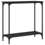 Mesa consola madera de ingeniería negro 75x30,5x75 cm by , Side tables - Ref: Foro24-837707, Price: 37,95 €, Discount: %