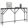 Mesa consola madera de ingeniería negro 140x23x75 cm by , Side tables - Ref: Foro24-837772, Price: 40,05 €, Discount: %