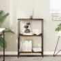 Librería 3 estantes madera ingeniería roble humo 59x35x90,5 cm de , Librerías y estanterías - Ref: Foro24-837614, Precio: 44,...