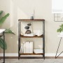 Librería 3 estantes madera ingeniería roble humo 59x35x90,5 cm by , Bookcases and shelves - Ref: Foro24-837614, Price: 45,25 ...