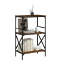 Librería 3 estantes madera ingeniería roble humo 59x35x90,5 cm by , Bookcases and shelves - Ref: Foro24-837614, Price: 45,25 ...
