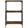 Bücherregal 3 Regale aus Eichenholz in Rauchoptik 59x35x90,5 cm. von , Bücherregale und Regale - Ref: Foro24-837614, Preis: 4...