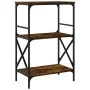 Bücherregal 3 Regale aus Eichenholz in Rauchoptik 59x35x90,5 cm. von , Bücherregale und Regale - Ref: Foro24-837614, Preis: 4...