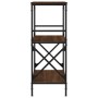 Librería 3 estantes madera ingeniería roble marrón 59x35x90,5cm by , Bookcases and shelves - Ref: Foro24-837616, Price: 46,61...