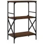 Bücherregal mit 3 Regalen aus Eichenholz, braun, 59x35x90,5cm. von , Bücherregale und Regale - Ref: Foro24-837616, Preis: 46,...