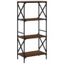 Librería 4 estantes madera ingeniería roble marrón 59x35x132cm by , Bookcases and shelves - Ref: Foro24-837621, Price: 50,14 ...