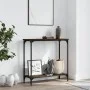 Mesa consola madera de ingeniería roble marrón 75x30,5x75 cm by , Side tables - Ref: Foro24-837711, Price: 35,79 €, Discount: %