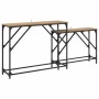 Mesa Consola 2 pcs Roble artesanal 100 x 28 x 75 cm en Mesas auxiliares | Comprar online en Foro24