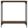 Mesa consola madera de ingeniería roble marrón 75x30,5x75 cm by , Side tables - Ref: Foro24-837711, Price: 35,79 €, Discount: %