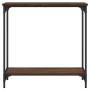 Mesa consola madera de ingeniería roble marrón 75x30,5x75 cm by , Side tables - Ref: Foro24-837711, Price: 36,26 €, Discount: %