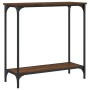 Mesa consola madera de ingeniería roble marrón 75x30,5x75 cm by , Side tables - Ref: Foro24-837711, Price: 36,26 €, Discount: %