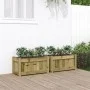 Außenblumenkästen, 2 Stück, imprägniertes Kiefernholz. von , Töpfe und Pflanzgefäße - Ref: Foro24-837448, Preis: 82,03 €, Rab...