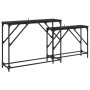 Mesa Consola 2 pcs Roble Negro 100 x 28 x 75 cm en Mesas auxiliares | Comprar online en Foro24