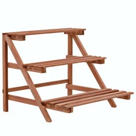 3-stöckiger Pflanzenständer aus Zedernholz, 48 x 45 x 40 cm von vidaXL, Topfständer - Ref: Foro24-246436, Preis: 29,67 €, Rab...