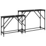 Mesa Consola 2 pcs Roble Negro 100 x 28 x 75 cm en Mesas auxiliares | Comprar online en Foro24