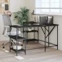 Ingenieurholz-Schreibtisch in Schwarz 139x139x75 cm von , Schreibtische - Ref: Foro24-837592, Preis: 102,46 €, Rabatt: %