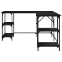Ingenieurholz-Schreibtisch in Schwarz 139x139x75 cm von , Schreibtische - Ref: Foro24-837592, Preis: 102,46 €, Rabatt: %