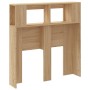 LED-Kopfteil aus Holzwerkstoff Sonoma-Eiche 100 x 18,5 x 103,5 cm von , Kopf- und Fußteile - Ref: Foro24-837332, Preis: 57,09...