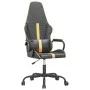 Silla gaming con masaje cuero sintético dorado y negro by , Gaming chairs - Ref: Foro24-345559, Price: 104,67 €, Discount: %