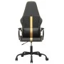 Silla gaming con masaje cuero sintético dorado y negro by , Gaming chairs - Ref: Foro24-345559, Price: 104,67 €, Discount: %