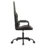 Silla gaming con masaje cuero sintético dorado y negro by , Gaming chairs - Ref: Foro24-345559, Price: 104,67 €, Discount: %