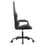 Silla gaming con masaje cuero sintético dorado y negro by , Gaming chairs - Ref: Foro24-345559, Price: 106,26 €, Discount: %