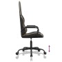 Silla gaming con masaje cuero sintético dorado y negro by , Gaming chairs - Ref: Foro24-345559, Price: 106,26 €, Discount: %