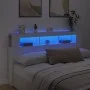 Kopfteil mit LED, weißem Holzwerkstoff, 180 x 18,5 x 103,5 cm von , Kopf- und Fußteile - Ref: Foro24-837358, Preis: 102,41 €,...