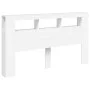 Kopfteil mit LED, weißem Holzwerkstoff, 180 x 18,5 x 103,5 cm von , Kopf- und Fußteile - Ref: Foro24-837358, Preis: 102,41 €,...