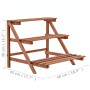 3-stöckiger Pflanzenständer aus Zedernholz, 48 x 45 x 40 cm von vidaXL, Topfständer - Ref: Foro24-246436, Preis: 30,18 €, Rab...