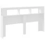 Kopfteil mit LED, weißem Holzwerkstoff, 180 x 18,5 x 103,5 cm von , Kopf- und Fußteile - Ref: Foro24-837358, Preis: 102,41 €,...