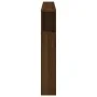 Oak brown engineered wood LED headboard 180x18.5x103.5 cm by , Headboards and footboards - Ref: Foro24-837364, Price: 101,31 ...