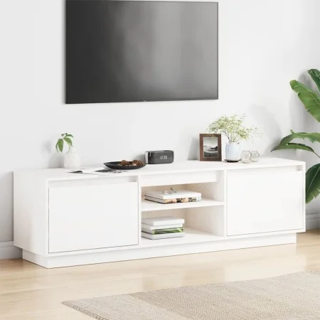 TV-Möbel aus massiver Kiefer in Weiß 140x35x40 cm von , TV-Möbel - Ref: Foro24-840413, Preis: 106,75 €, Rabatt: %