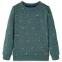 Sudadera infantil verde oscuro melange 140 de , Camisetas para niños - Ref: Foro24-12973, Precio: 11,64 €, Descuento: %