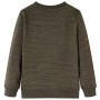 Kinder-Sweatshirt in dunklem Khaki-Melange, Größe 116. von , Kinder-T-Shirts - Ref: Foro24-13206, Preis: 13,38 €, Rabatt: %