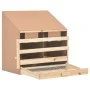Chicken nesting box with 2 pine wood compartments 63x40x65cm by vidaXL, Egg incubators - Ref: Foro24-170651, Price: 74,74 €, ...