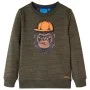 Sudadera infantil caqui oscuro melange 92 by , Kids T-shirts - Ref: Foro24-13204, Price: 11,24 €, Discount: %